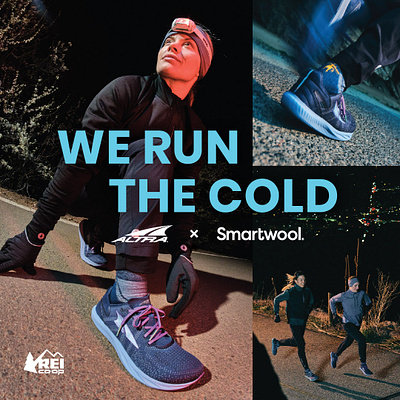 REI Exclusive Altra x Smartwool Collab advertising brand design digital ads digital marketing freelance designer graphic design retail brand