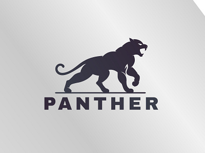 Panther Logo aggressive angry banking black coat of arms company corporate dark finance graphic design investment movie panther panther panther animal paw pounce roar strong strong tail wild