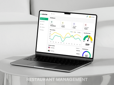 Restaurant Management Dashboard design adminpanel crm dashboard design herosection logo restaurant saas typography ui uiuxdesign ux uxdesign