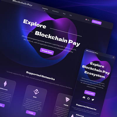 Recent Web3 Project Design blockchain btc graphic design illustration landing page ui ux web3 webdesign