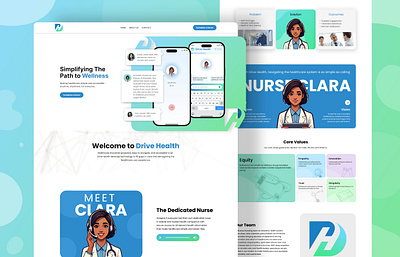 Drive Health AI - Your Simple Path to Wellness cleanui digitalwellness interactivedesign intuitiveux minimalistdesign uianimation uiuxdesign wellnessui