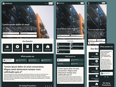 Housing Website in Different Platforms design housing ui ui design website