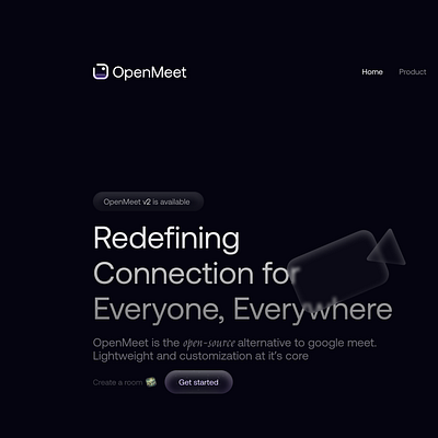 Sneak peak of OpenMeet branding camera graphic design logo transparent ui ui design ux video web web design webdesign website design