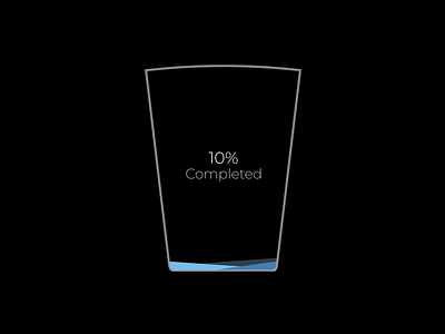 Glass water loading animation animation figma loading ui