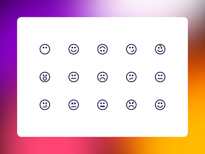 Playful Emoji Line Icons - Express Emotions Visually icon icon assets icon design icon library icon pack icon resources icon set icon toolkit iconography trends line icons svg icons trending icons