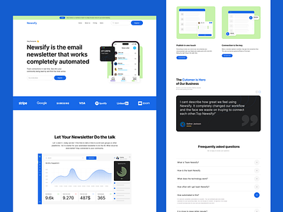 The email newsletter that works completely automated branding graphic design payment the email newsletter the finance solutions uiux web