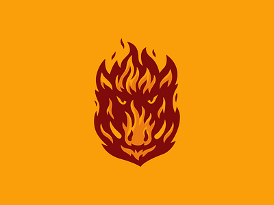 Flaming Boar Logo animal boar brand branding fire flame for sale logo mark nagual design