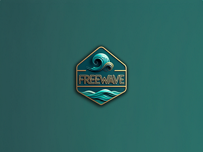 FreeWave-Logo 3d app art branding design discount logo pricing discount logos for sale discount pricing graphic design icon illustration logo logos minimalist typography ui vector