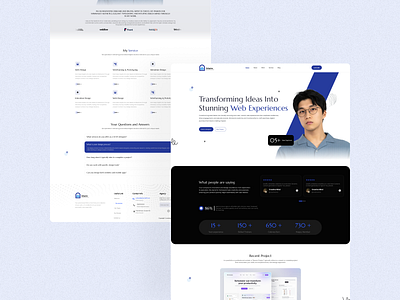 Personal Portfolio Website UI Design agency agency branding agency landing page agency website agency website design design ui