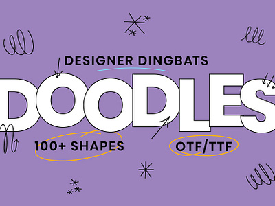 Doodle Dingbats Font - 106 Shapes!