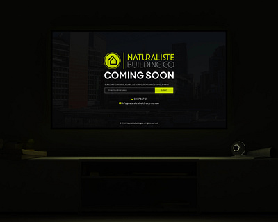 Coming Soon Page for Naturalliste Building CO branding design graphic design illustration ui ux web design web development wordpress