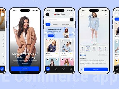 Fashion E-Commerce App app ui application ui b2b design e commerce e commerce app ecommerce app ecommerce design fashion interface mobile app design mobile ux online store shop shopify shopping store ui uiux ux