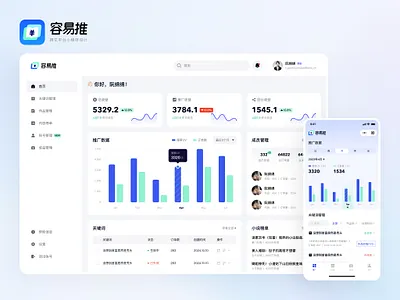 Dashboard & WeChat Mini Program for The Tweeting Platform app dashboard design icon platform saas ui ux wechat wechat mini program