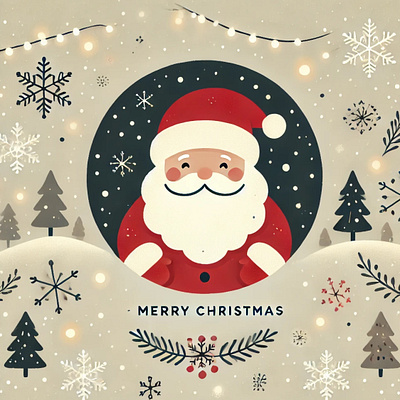 Santa Claus 2025 animation graphic design happy new year merry christmas santa claus