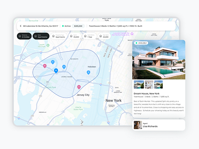 Real Estate, Property Listing Website Design cleandesign designinspo dribbble interaction interactiondesign interfacedesign mapview minimalism minimalistui modernui property details propertylisting propertysearch real estate realestateapp realestatedesign realestateui uiux website design