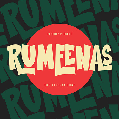 Rumeenas Display Font animation branding font fonts graphic design logo nostalgic