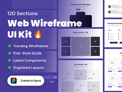 Modern Website Wireframe Kit branding graphic design logo ui