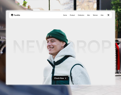 Yuniklo - Brand Fashion E-Commerce Website brand fashion website clean ui e commerce landing page e commerce website fashion e commerce website fashion landing page fashion website ui ui ux user interface website fashion