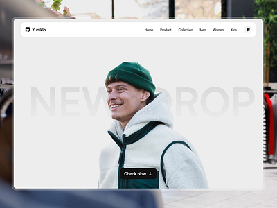 Yuniklo - Brand Fashion E-Commerce Website brand fashion website clean ui e commerce landing page e commerce website fashion e commerce website fashion landing page fashion website ui ui ux user interface website fashion