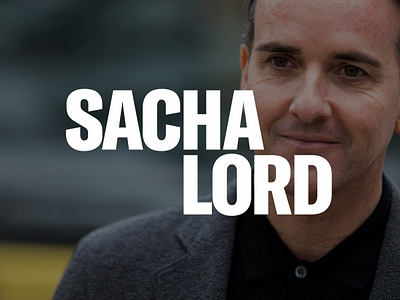 Sacha Lord branding design logo typography