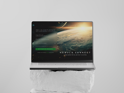 Daily UI 01 (Nebula Connect) dailyui dark darktheme design figma futuristic futuristic design modern design moderndesign moon star trend ui ui design