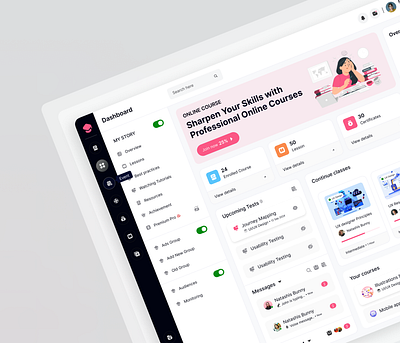 Remote Learning Participation Dashboard chart crypto crypto design dashboard education dashboard landing page mobile apps product design saas dashboard design trade trading ui ux web3 website design