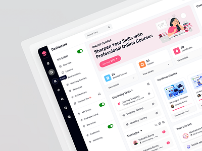 Remote Learning Participation Dashboard chart crypto crypto design dashboard education dashboard landing page mobile apps product design saas dashboard design trade trading ui ux web3 website design