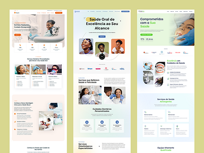 Three Custom WordPress Landing Pages for Dental Clinics ui web design web development