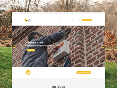 JBL Security branding design elementor logo plesk ui ux web design website wordpress