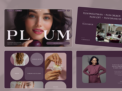 Сorporate website for a beauty salon beauty salon design site ui ux web design website