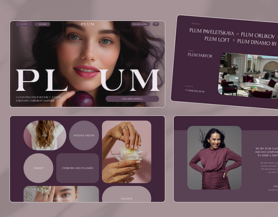 Сorporate website for a beauty salon beauty salon design site ui ux web design website