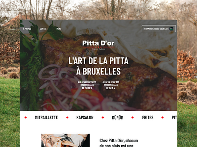 Pitta D'or branding breakdance design plesk ui ux web design website wordpress