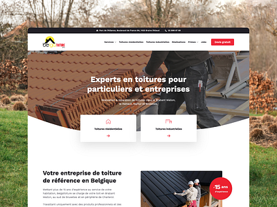 Belga Toiture breakdance design illustration plesk ui ux web design website wordpress