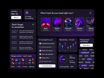 If my life were a dashboard dark dashboard design stats ui