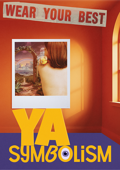 ya symbolism collage graphic design poster