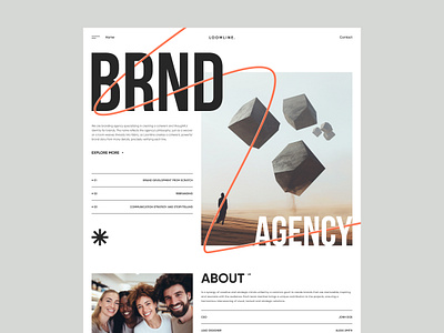 Website Design. Brand Agency agency branding bright concept corporate design loomline modern rebranding studio ui ux web website