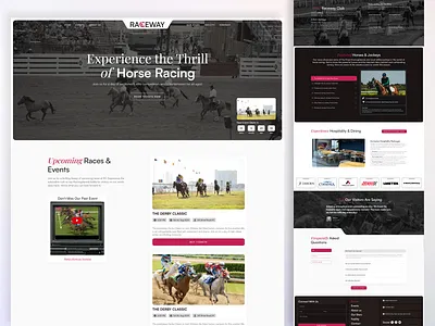 Raceway - Horse Riding Club Website bootstrap css horse riding html online racing webiste raceway raceway website riding club website riding website tailwind web template website template