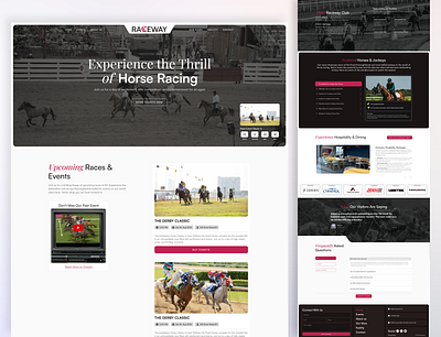 Raceway - Horse Riding Club Website bootstrap css horse riding html online racing webiste raceway raceway website riding club website riding website tailwind web template website template