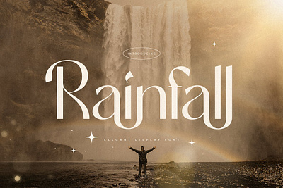 Rainfall Elegant Display Font beautiful beauty botanical classy clean font floral lettering logo font logotype modern rainfall elegant display font retro sans sans serif serif slab type typeface vintage wedding