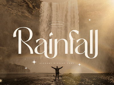 Rainfall Elegant Display Font beautiful beauty botanical classy clean font floral lettering logo font logotype modern rainfall elegant display font retro sans sans serif serif slab type typeface vintage wedding