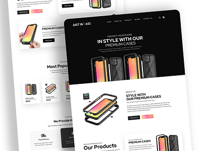 E-commerce Apple Phone Case Website Landing Page Design app design dashboard design design ecommerce figma design figma website illustration landing page design ui ui design ui ux design