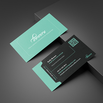 Infinity RMS / Triquestra Business Cards branding business card design design graphic design illustration logo pos retail software tech