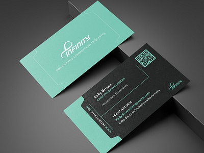 Infinity RMS / Triquestra Business Cards branding business card design design graphic design illustration logo pos retail software tech