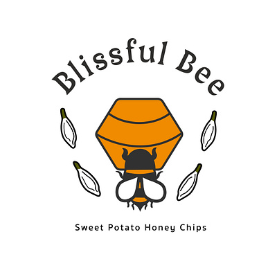 BLISSFUL BEE branding design graphic design illustration logo vector