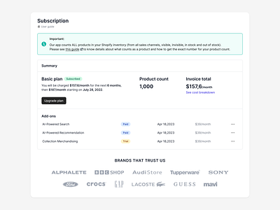 Subscription & Plan - Ecommerce cards compare ecommerce layout package plan pricing ui