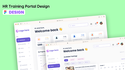 HR Training Portal Design design designer hr portal portal portal design portal ui ui ui designer ui ux uiux userinterface ux webdesign