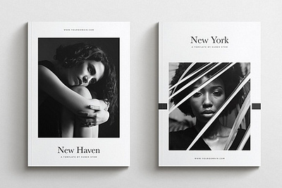 Magazine Duo Pack a4 book brand branding brochure ebook editorial indesign journal letter lookbook magazine magazine duo pack photographers photography portfolio print template templates us letter