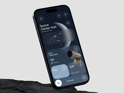 Hiuni Telescope - Smart Mobile App ai app app design crm dashboard design interface iot mobile product saas service smart tool ui ux