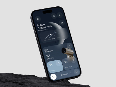 Hiuni Telescope - Smart Mobile App ai app app design crm dashboard design interface iot mobile product saas service smart tool ui ux