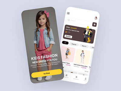 Fashion for kids appdesign fashionappdesign fashionkidsapp fashionuiuxdesign mobailappdesign uidesign uiuxdesign uxdesign